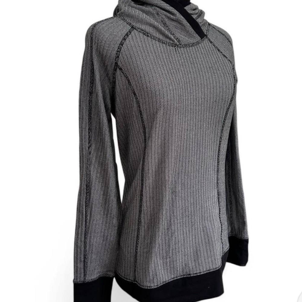 lululemon athletica Gray Cowl Neck Ribbed Sweater